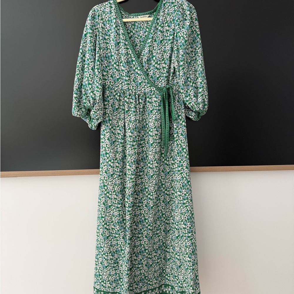 Max Studio Green Floral Maxi Dress